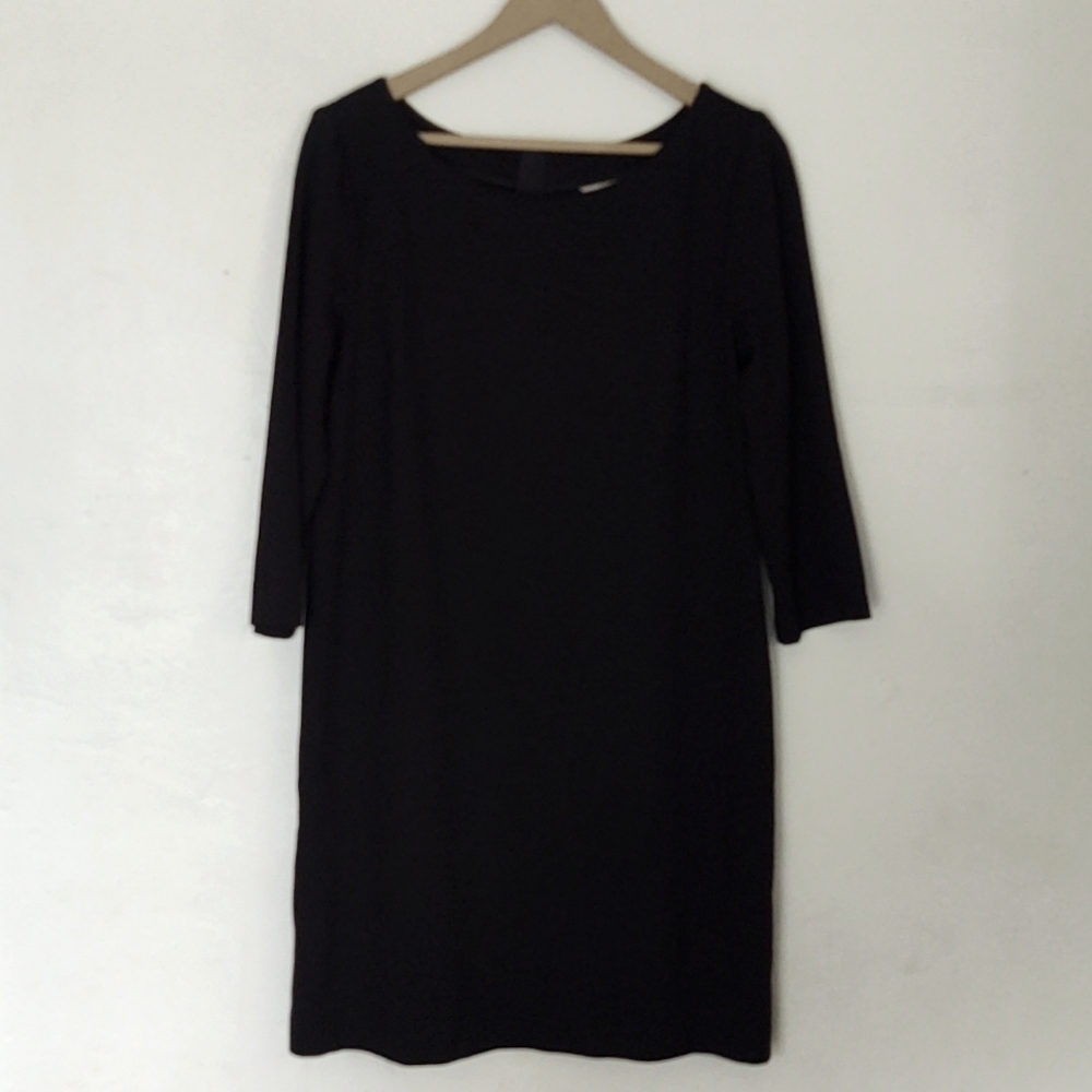 Banana Republic Ponte Knit Long sleeve Zipper Back Dress sz 12 Women